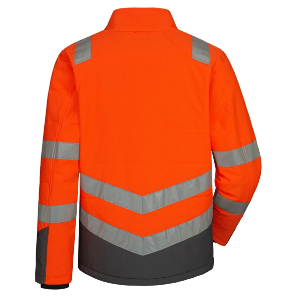 F-Warnschutz-Steppjacke, *EBERLIN*, Farbe: gelb/grau