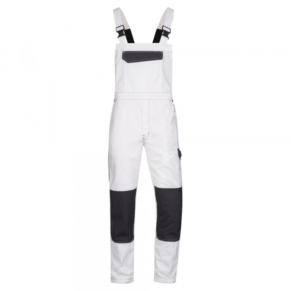F-CRAFTLAND *HOTTON* TWILL LATZHOSE, weiß/grau