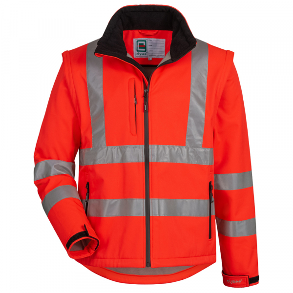 F-ELYSEE*CULLEN* WARNSCHUTZ-SOFTSHELLJACKE, rot