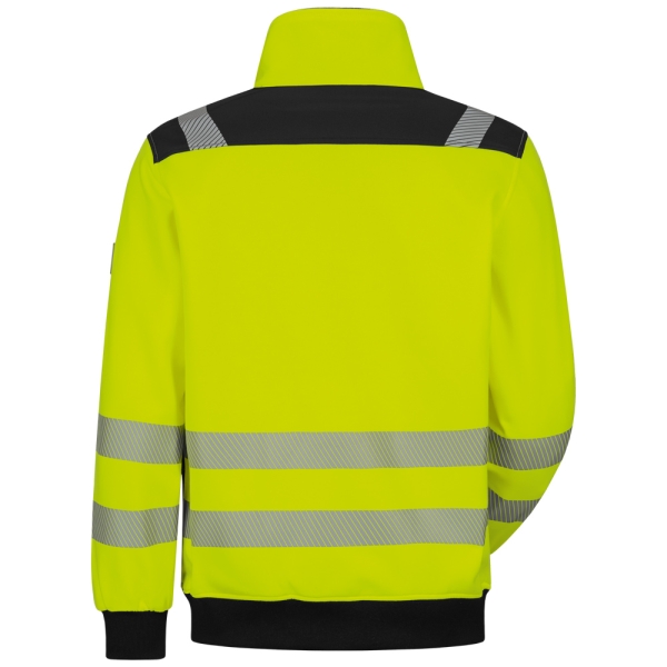 F-ELYSEE*DEMINO* WARNSCHUTZ-SWEATJACKE, warngelb/schwarz