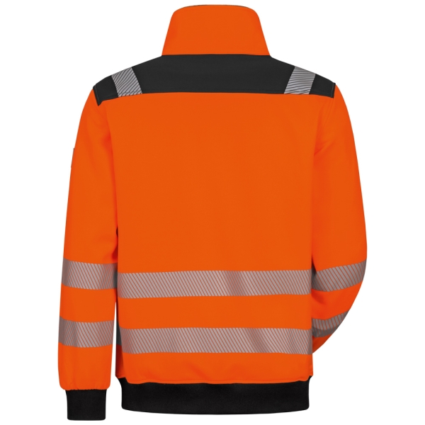 F-ELYSEE*FIDELI* WARNSCHUTZ-SWEATJACKE, warnorange/schwarz