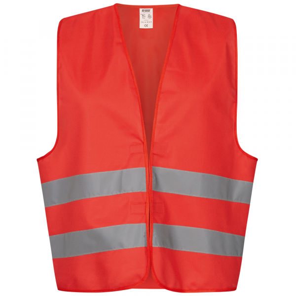 F-SAFESTYLE Weste *BOTMAR* für erhöhte Sichtbarkeit, rot