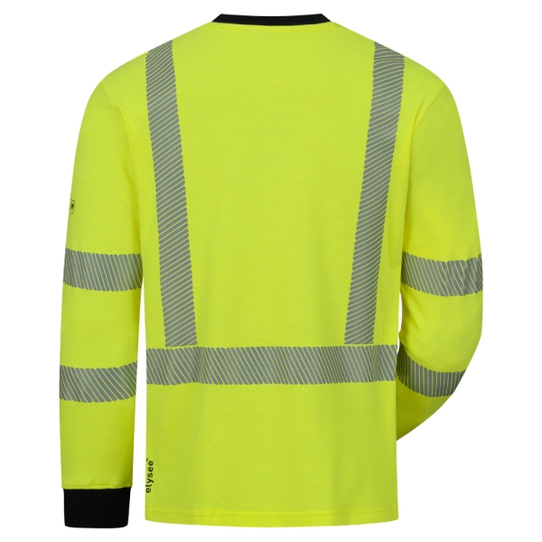 F-*LEOBERT* MULTINORM LANGARM SHIRT, ELYSEE®, WARNSCHUTZ GELB/MARINE