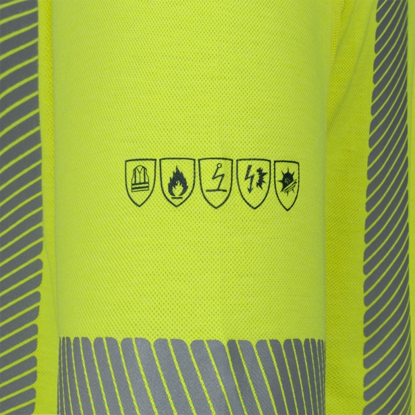 F-*LEOBERT* MULTINORM LANGARM SHIRT, ELYSEE®, WARNSCHUTZ GELB/MARINE