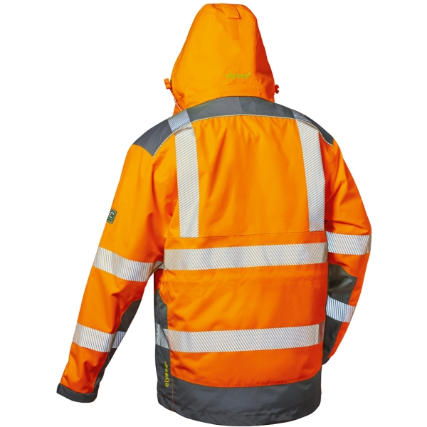 F-ELYSEE-2 in 1-Warnschutz-Jacke, *NIKLAS*, fluoreszierend orange/grau
