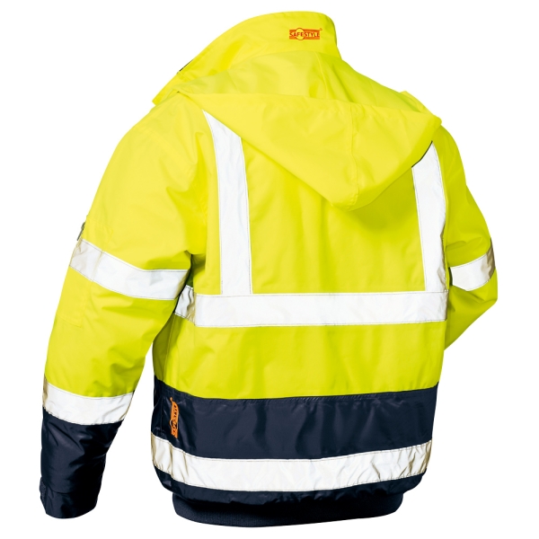 F-SAFESTYLE-Warnschutz-Pilotenjacke, *AXEL*, gelb/marine