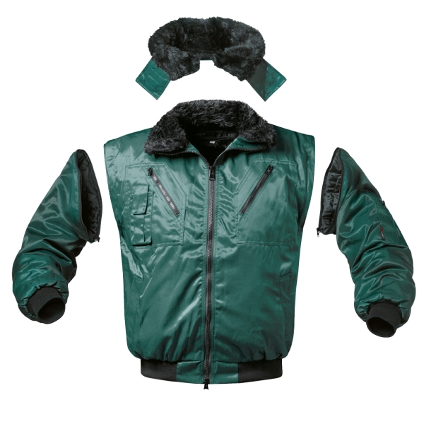 F-NORWAY-Pilotenjacke, *LILLIHAMMER*, 250g/m², grün