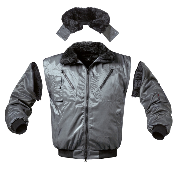 F-NORWAY-Pilotenjacke, *GRIMO*, grau