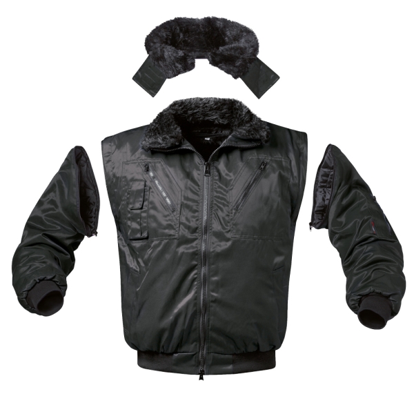 F-NORWAY-Pilotenjacke, *RONDANE*, 250g/m², schwarz