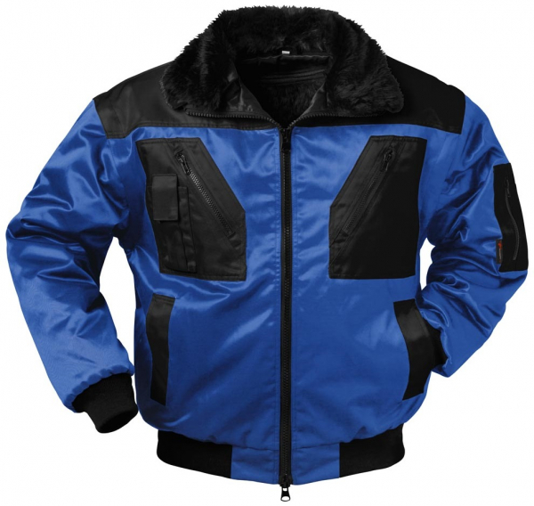F-NORWAY-Pilotenjacke, *MOLDE*, 250g/m², royal/schwarz