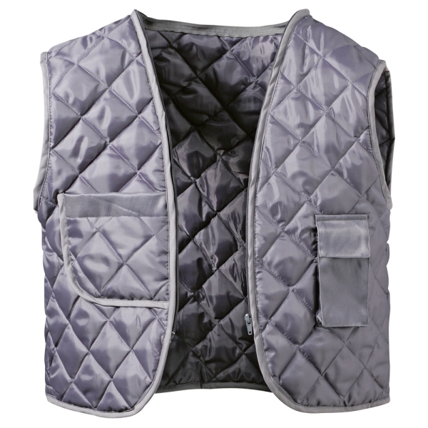 F-ALASKA Piloten-Jacke, *HOLLIS*, 250g/m², weiß/grau abgesetzt