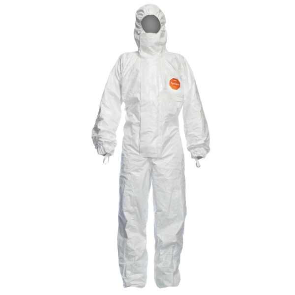 F-*TYCHEM® 4000 S* SCHUTZANZUG-TYCHEM®, WEISS, PSA KATEGORIE 3, TYP 3-B/4-B/5-B/6-B
