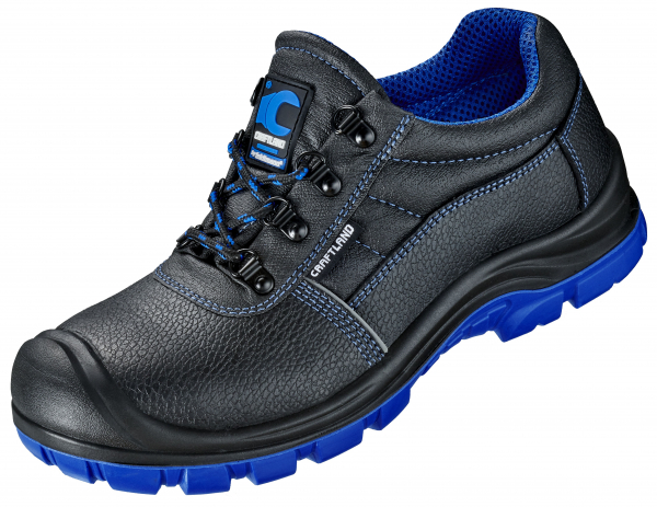 F-S1-CRAFTLAND-Sicherheitshalbschuhe, *DANZIG ÜK*, schwarz/blau abgesetzt