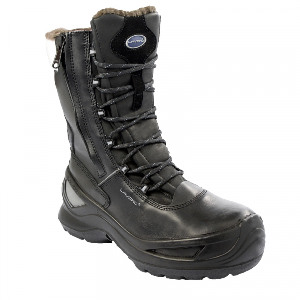 F-S3-LAVORO-Winter-Sicherheitsschnürstiefel, *NORDMEER*, schwarz