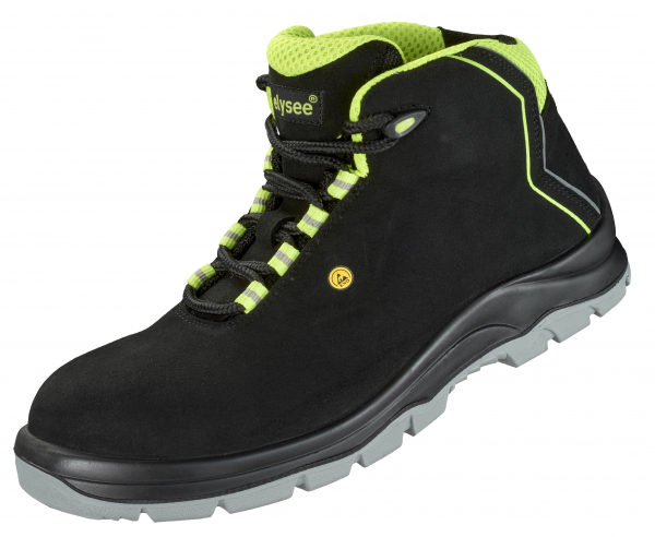 F-S3-ELYSEE-Sicherheitsschnürstiefel, ESD, *APIRO*, schwarz/gelb