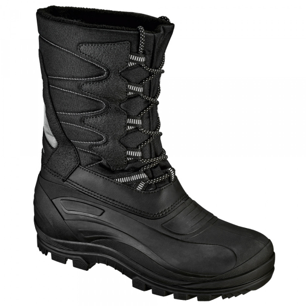 F-*SEILAND* WINTERSCHNÜRSTIEFEL, SCHWARZ/GRAU