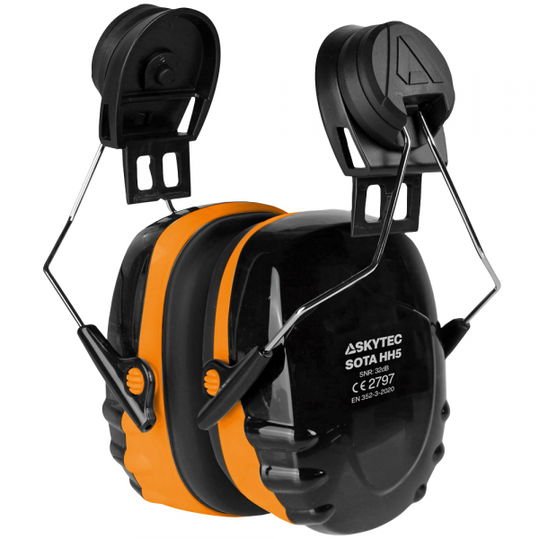 F-*SOTA HH5* HELM-KAPSELGEHÖRSCHÜTZER, schwarz/orange