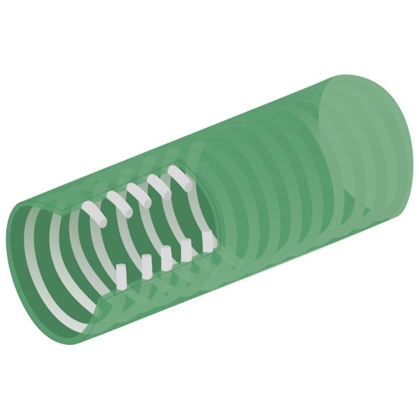 F-Saug- und Druckschlauch, 40x3,2 mm, 50 m