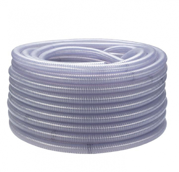 F-Saug- und Druckschlauch, mit Federstahlspirale, 50x5,4 mm, 30 m
