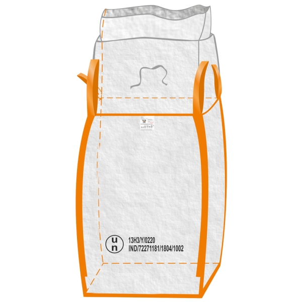 F-Big-Bag, UN Gefahrgut, 13H3Y, SF 6:1, mit Inliner und Schürze, 90 x 90 x 110 cm, Tragkraft: 1000 KG