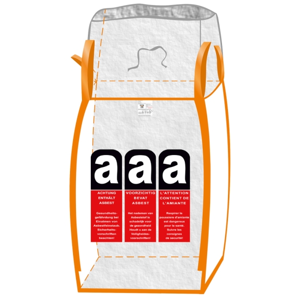 F- BIGBAG für Asbest, Transparent, 1000 kg