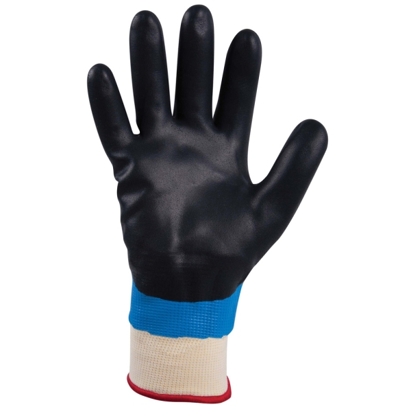 F-*SHOWA 477* SHOWA® NITRIL FOAM WINTERHANDSCHUHE, POLYESTER, POLYAMID, ACRYL / NITRIL / NITRIL, BLAU / SCHWARZ, CAT 2