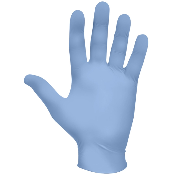 F-*SHOWA 7500PF* HANDSCHUHE, NITRIL, BLAU, PUDERFREI, CAT.3