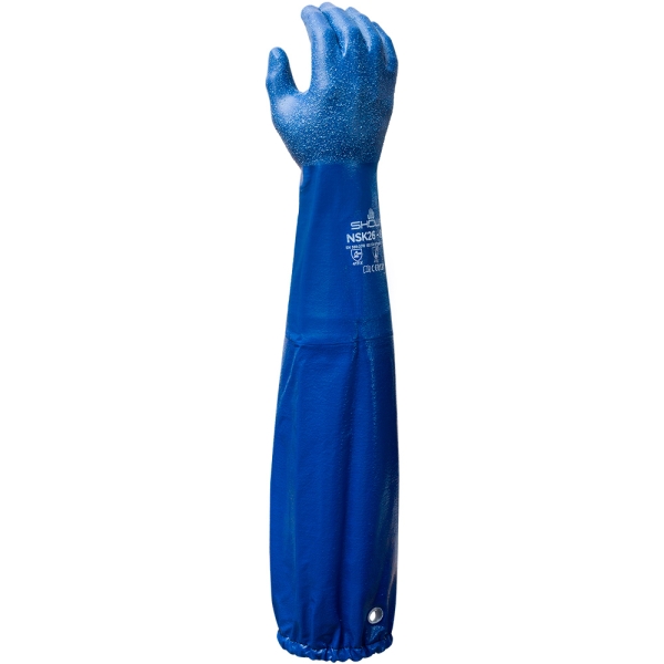F-*SHOWA NSK 26 EBT* HANDSCHUHE, NITRIL CAT.3, CHEMIKALIENSCHUTZ