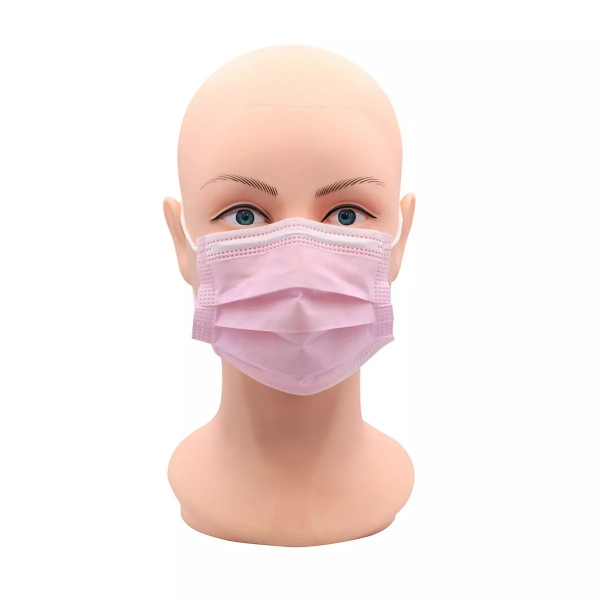 AMPRI-Medizinische Maske für Kinder, rosa, VE= 10 Boxen á 50 Stück