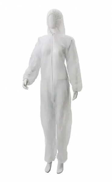 AMPRI-MED COMFORT PP-Overall mit Kaputze, weiß