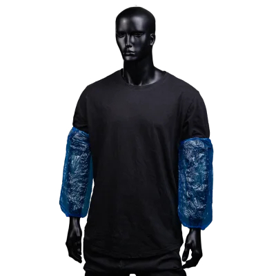 AMPRI-Einweg-PE-Ärmelschoner, Einmal-Armschoner, light, MED COMFORT, blau, VE = 20 Pkg. á 100 Stück