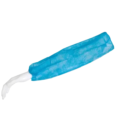 AMPRI-Einweg-PP-Ärmelschoner, Einmal-Armschoner, MED COMFORT, VE = Pkg. á 100 Stück, 220 x 440 mm, blau