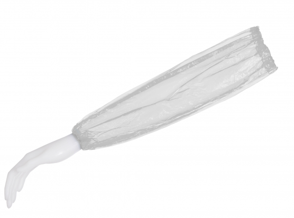 AMPRI-Einweg-PP-Ärmelschoner, Einmal-Armschoner, MED COMFORT, weiß, 220 x 440 mm, VE = 20 Pkg. á 100 Stück