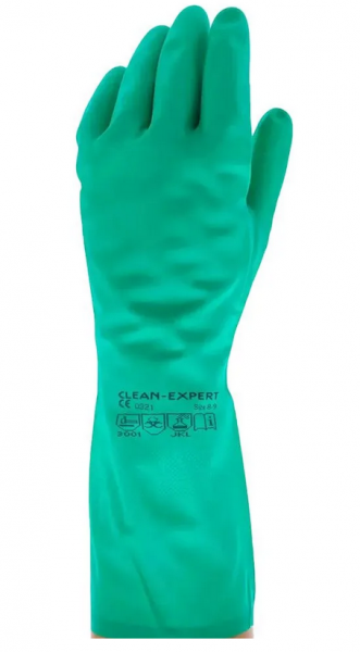 AMPRI-Solidsafety Clean Protect, Nitril-Industriehandschuh, grün