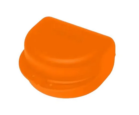 AMPRI-Zahnspangenbox für Erwachsene, orange