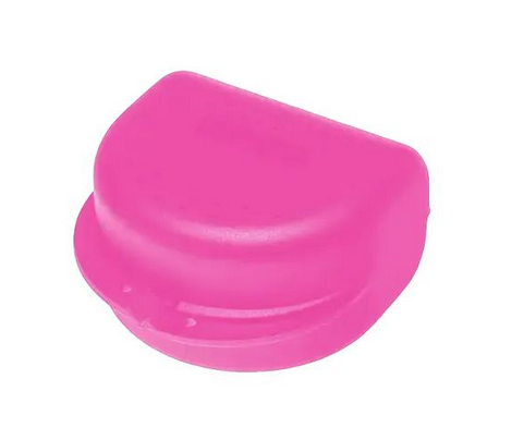 AMPRI-Zahnspangenbox für Erwachsene, pink