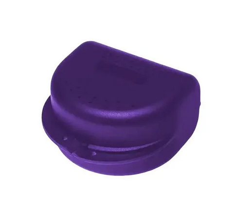 AMPRI-Zahnspangenbox für Erwachsene, violett