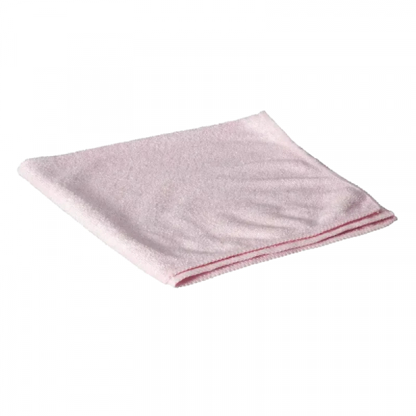 AMPRI-Hygiene, Clean Comfort-Mikrofasertuch, ca. 300g/m², 40 x 40 cm, Pkg á 25 Stück, VE= 10 Beutel á 25 Stück, rot