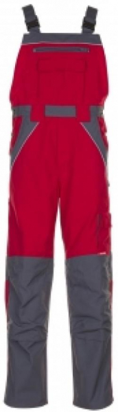 PLANAM-Workwear, Arbeits-Berufs-Latz-Hose, MG Plaline rot/schiefer