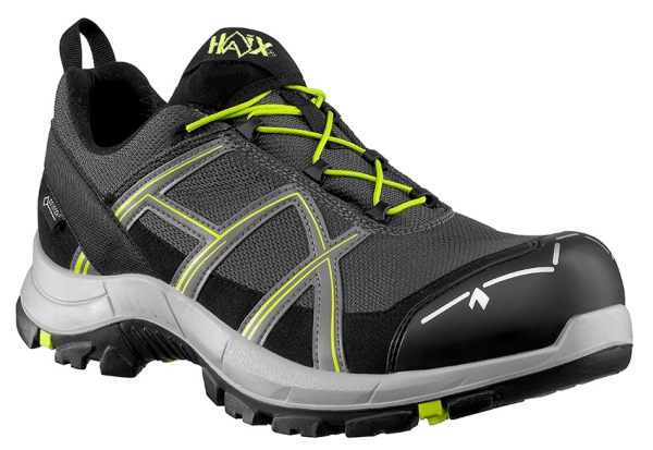 HAIX-Footwear, 610042-S3 Sicherheitshalbschuhe, BLACK EAGLE Safety 40.1, LOW STONE/CITRUS, grau/grün