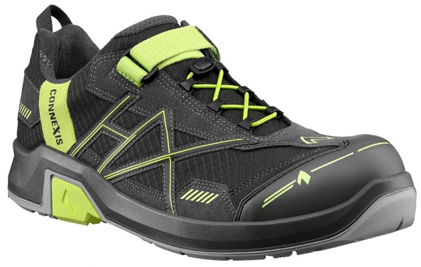 HAIX-Footwear, 630005-S1 Damen-Sicherheitshalbschuhe, CONNEXIS Safety T WS S1, LOW GREY/CITRUS, grau/grün