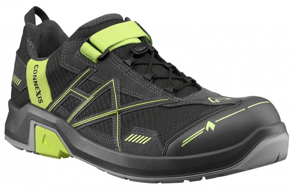 HAIX-Footwear, 630011-S1P Damen-Sicherheitshalbschuhe, CONNEXIS Safety T WS S1P, LOW GREY/CITRUS, grau/grün