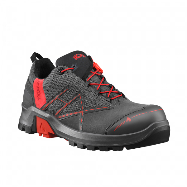 HAIX 631005-Sicherheitsschuh S3 LOW, CONNEXIS Safety + GTX, grau/rot