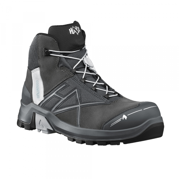 HAIX 631010-Sicherheitsschuh S3 Mid, CONNEXIS Safety + GTX, grau/silber