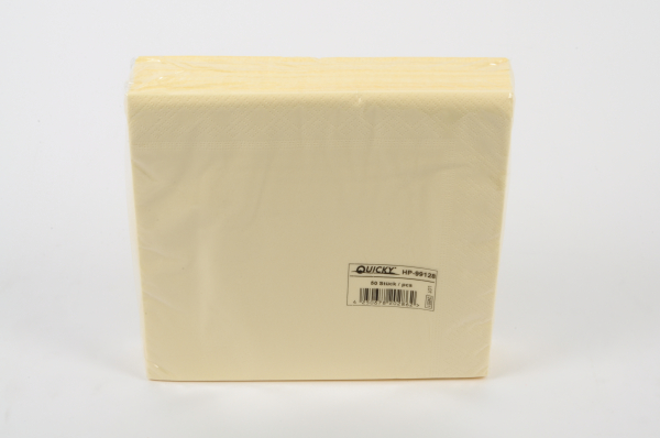 PL-Hygiene, Tafelserviette 40x40cm, 1/4 Falz, champagner, Karton á 1400 Stück