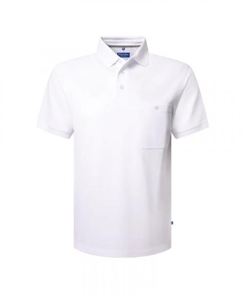 Pionier-Poloshirt mit Brusttasche, Weiß