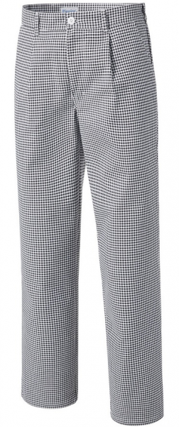 PIONIER-Workwear, Bäcker- und Kochhose, ca. 270g/m², schwarz/weiss, pepita
