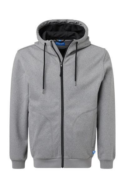 Pionier-Full Zip Hoodie, Frost Gray Melange