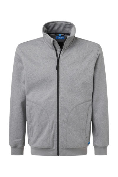 Pionier-Full Zip Sweatjacke, Frost Gray Melange