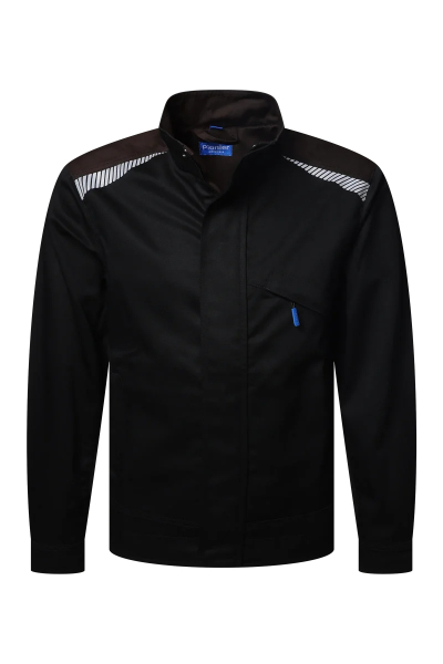 Pionier-PW Essential Bundjacke, Schwarz/Coffee Bean